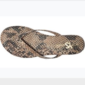 Rivington - Beige Serpent Leather Print - Sandal
